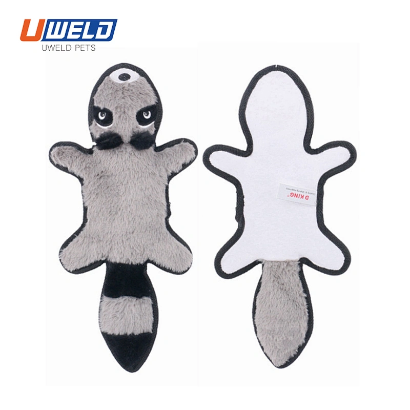 Uweld Pet Toy With Animal Shape And Edges Covered In Leather