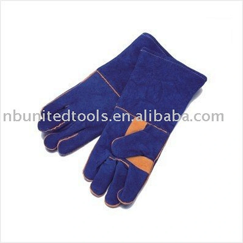 cow split Leather Double Palm Welding Gloves