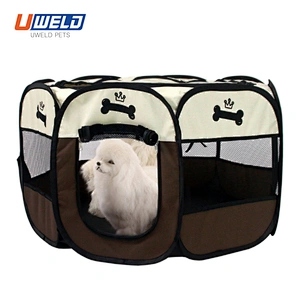 Uweld Octagonal Folding Oxford Pet Fence House