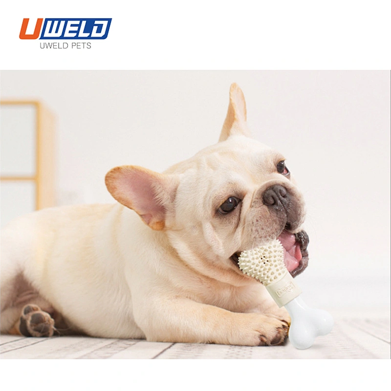 Uweld Rubber Bone - Shaped Pet Toy Can Be Filled With Toothpaste