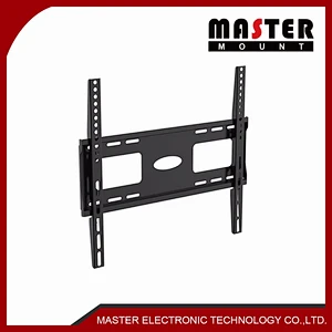 UL Certificate Cold Rolled Steel Ultra Slim Powder Coat Black Fixed TV Brackets For 32