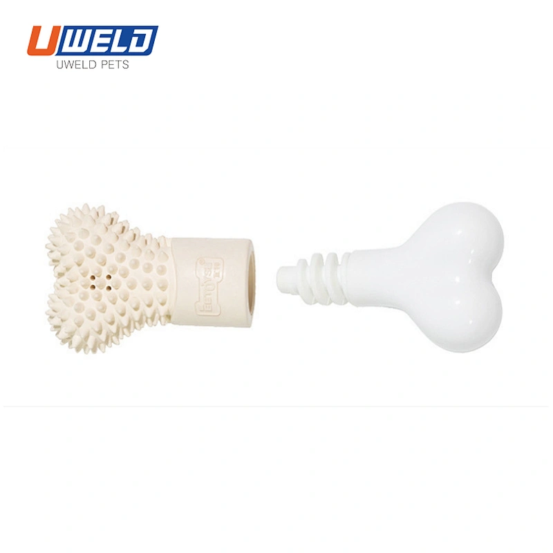 Uweld Rubber Bone - Shaped Pet Toy Can Be Filled With Toothpaste
