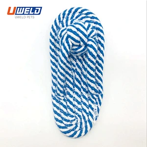 Uweld Cotton Cord Woven Slipper Shaped Pet Toy