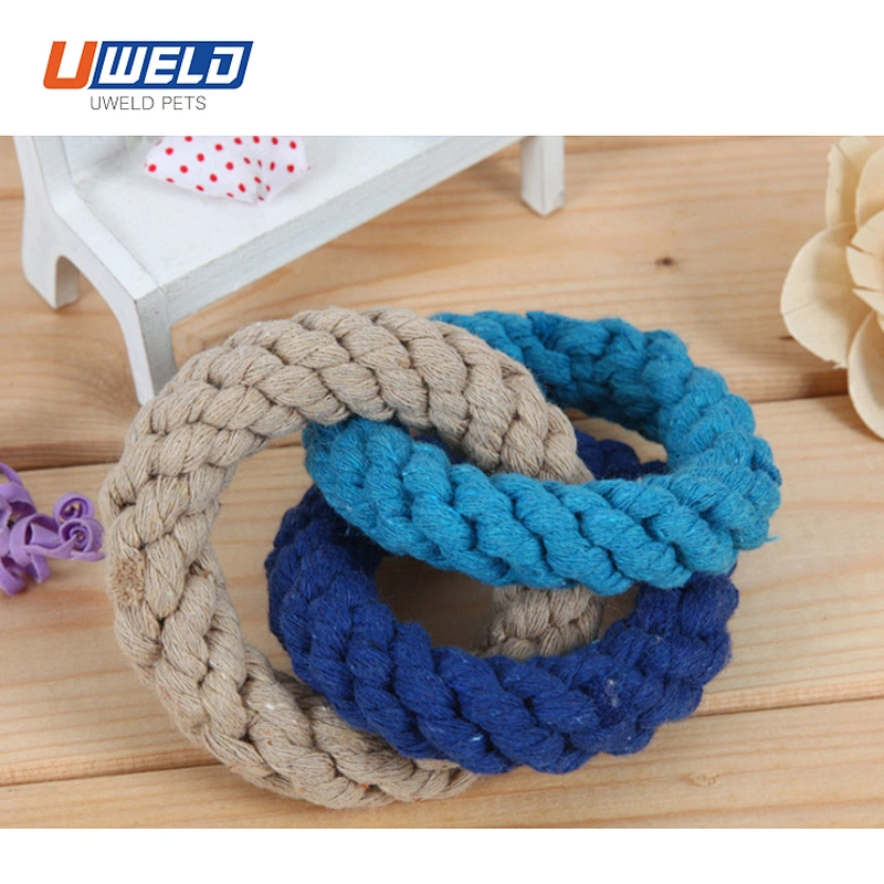 Uweld Cotton Thread Hand-Woven Three Chain Pet Toy