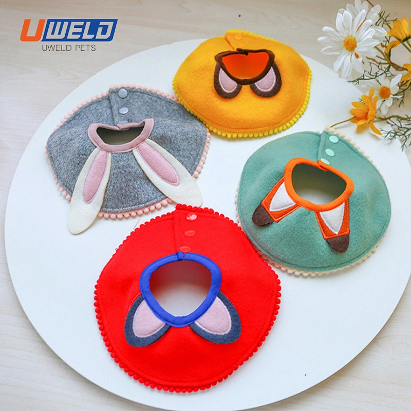 Uweld Cartoon Printed Triangular Scarf Pet Neckchief