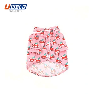 Uweld Apple Print Pink Pet Shirt