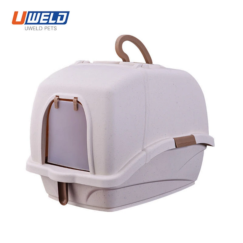 Uweld Lifted Fully Enclosed Pet Cat Litter Box