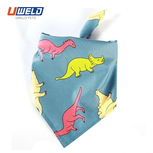 Uweld Dinosaur Print Pet Triangle Towel