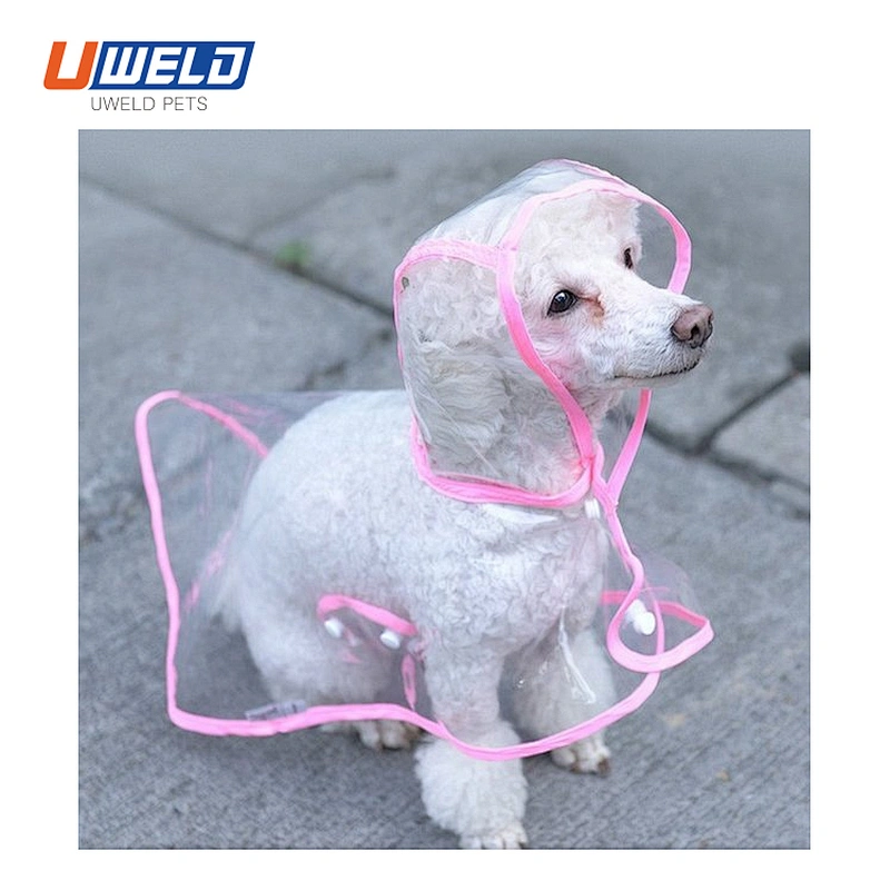 Uweld Waterproof Pet Raincoat With Transparent Border
