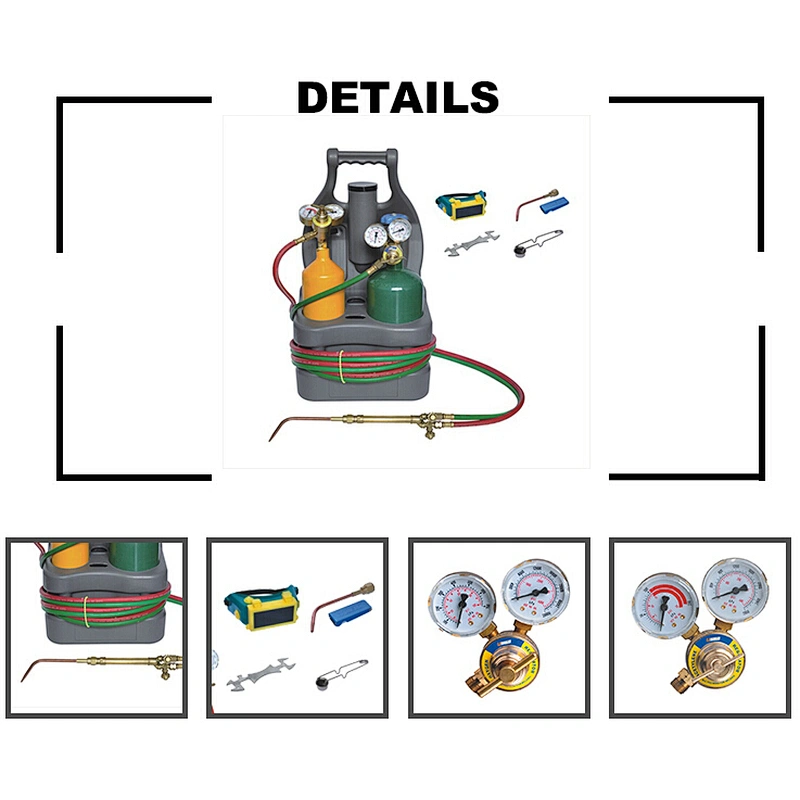 Portable Welding Cutting Kit Outfit with Cylinders