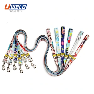 Uweld Cartoon Print Pet Leash Collar Set