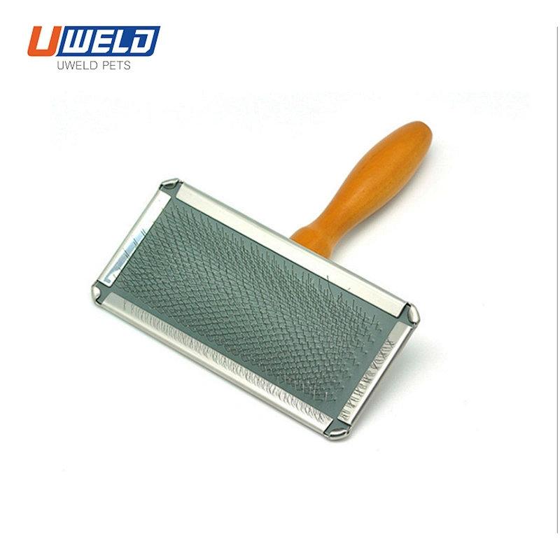 Uweld Pet Grooming Brush With Steel Wire Handle