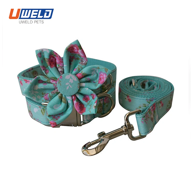 Uweld Cotton Dog Collar And Leash
