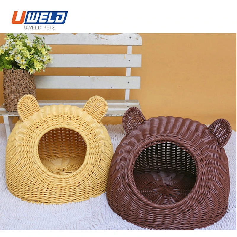 Uweld Rattan Cartoon Pet House