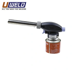 High energy porcelain pressure ignition bayonet type  blow lamp butane gas heating piezo torch