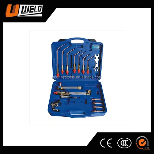 Portable UWELD Medium Duty British Type Welding Torch Kit for Gas Welding UW-1519-A