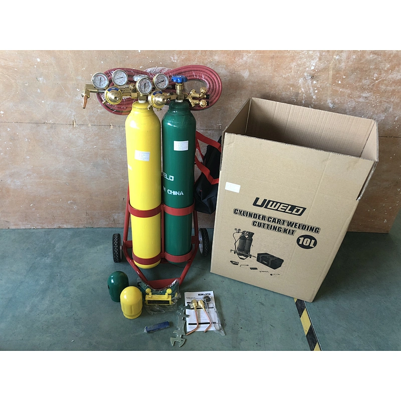 2021 Uweld Portable Welding Cutting 10L Tank Kit for Welding Requirements