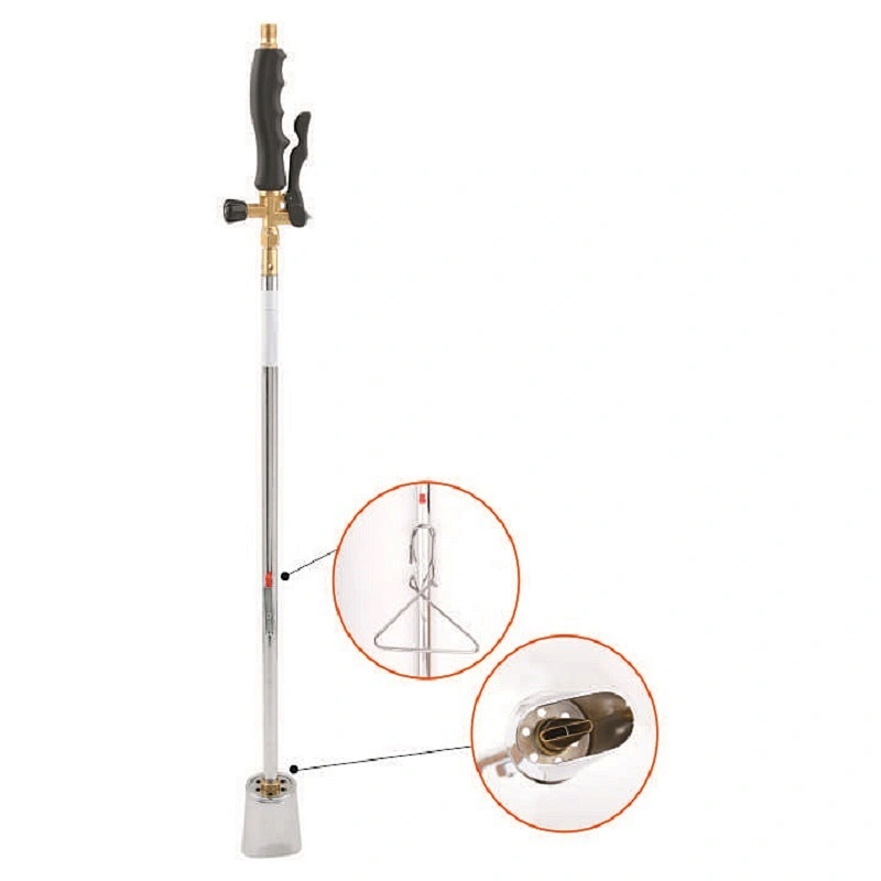 Trolley kit for weed burner easy for weeding work with LPG bottles and professional weed burner with trolley