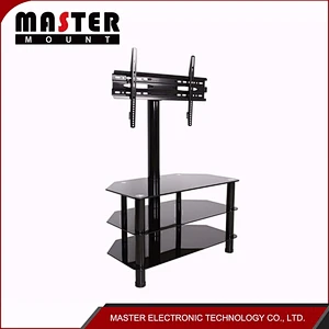 remote controlled glass table tv stand for lcd tv