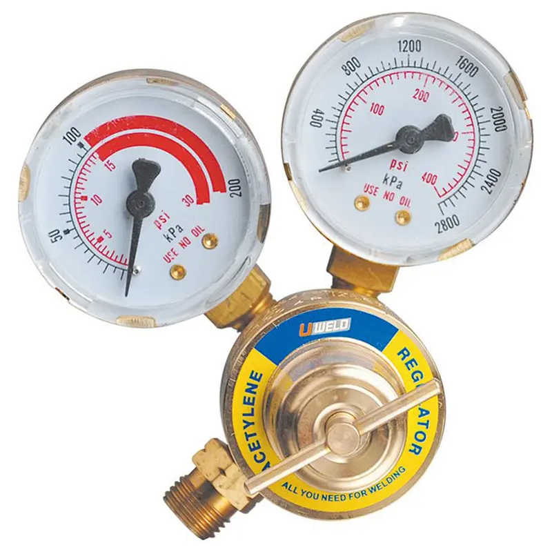 Argon Regulator With Flowmeter TIG Welder MIG Welding CO2 Regulator 0-250 Pressure Gauge Welding Regulator