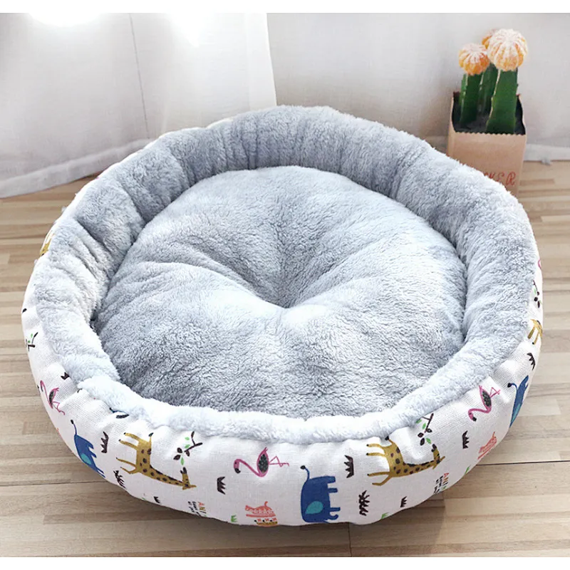 Uweld Round Cotton House Cushion For Pet