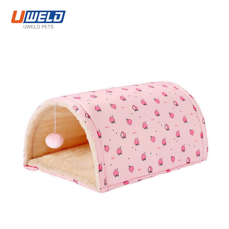 Uweld Plush Tunnel Tent Pet Bed