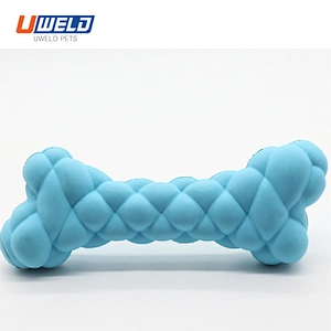 Uweld Natural Rubber Bone Shaped Sound Toy