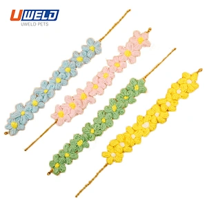Uweld Handmade Flower Pet Collar Accessories