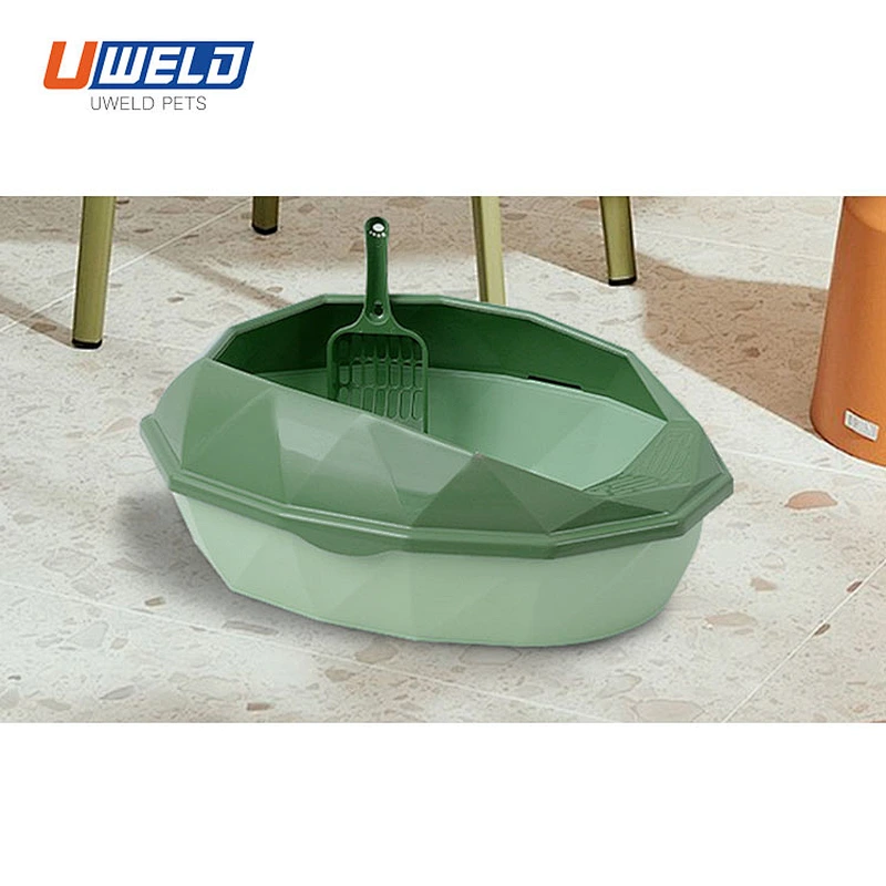 Uweld Diamond-Shaped Cat Litter Box