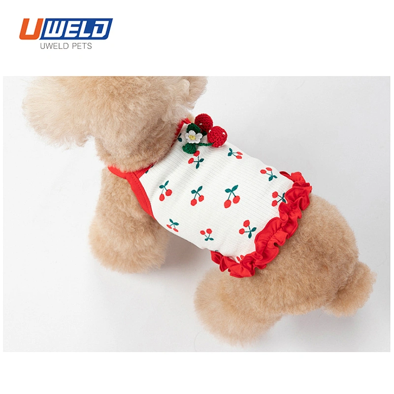 Uweld Summer Pet Vest With Cherry Print