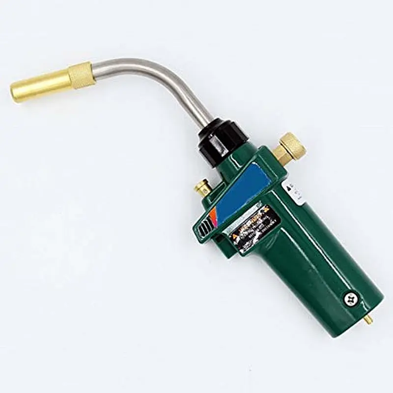 Mapp Gas Brazing Torch Self Ignition Trigger 1.5M Hose Propane Welding Heating Bbq Hvac Plumbing Jewelry Cga600 Burner