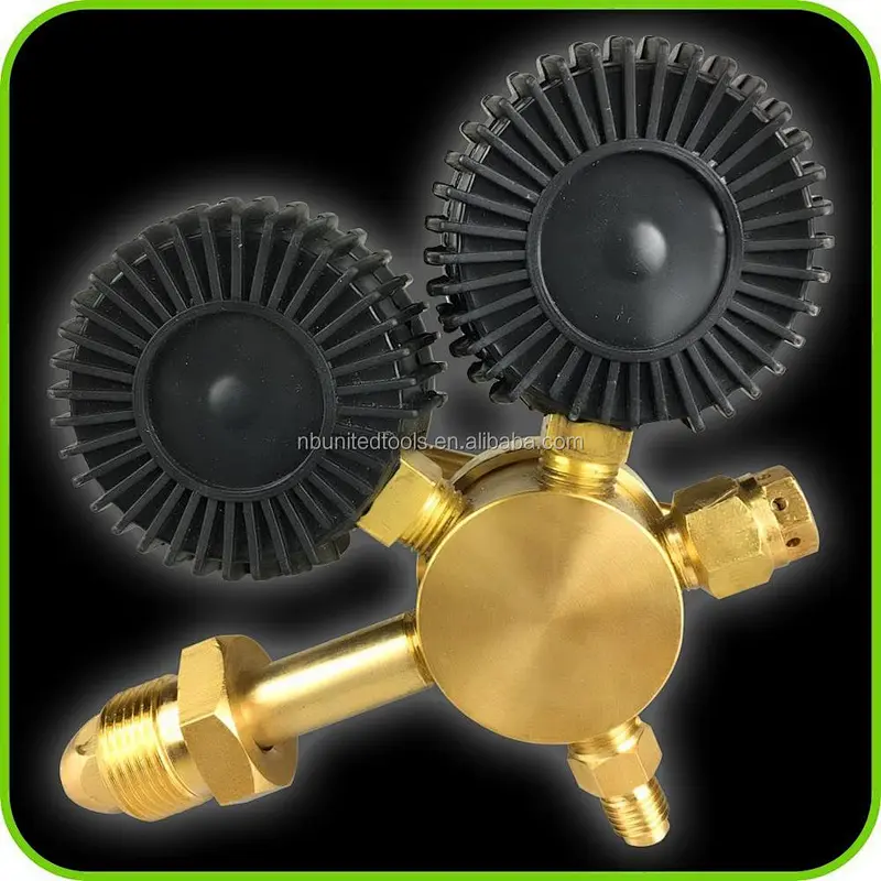 2 gauge oxygen air Forged brass body housing cap Pipeline regulator