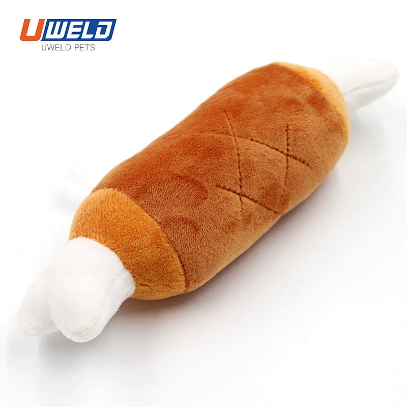 Uweld Bone-Shaped Plush Vocal Pet Toy