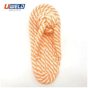 Uweld Cotton Cord Woven Slipper Shaped Pet Toy