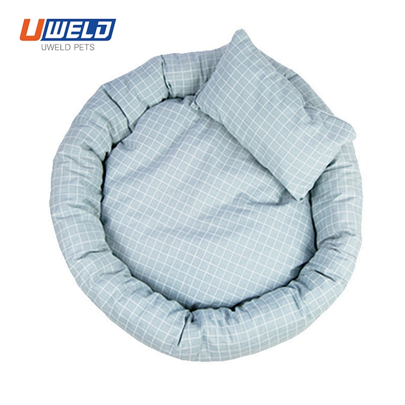 Uweld Round Open Pet House With Matching Pillow