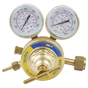 Heavy duty brass body Oxygen Acetylene gas regulator