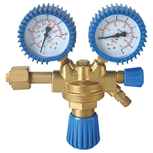 single stage diaphragm type  stainless steel single stage co2 gas regulator oxygen low pressure regulator with gauge