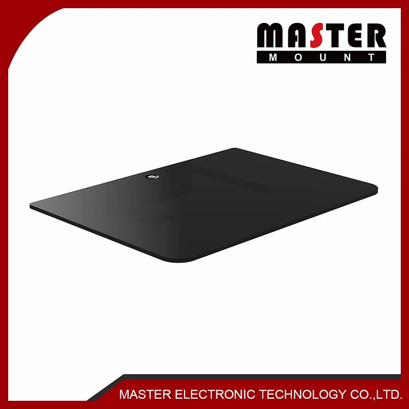 Tempered Glass DVD Shelf Wall Mount Bracket (single layer)