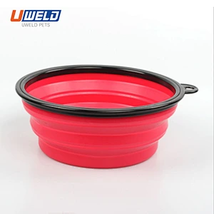 Uweld Solid Color Folding Pet Bowl
