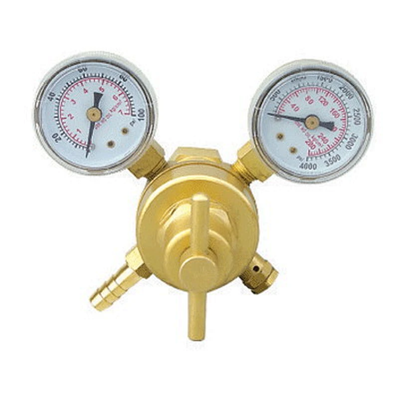 brass Single stage high pressure regulator with PCTFE seat