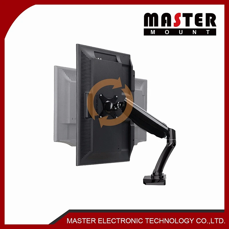 Desktop gas spring Monitor mount for 10 to 27 inch screen