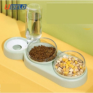 Uweld Dry Wet Depart Pet Drinking Bottle And Eating Bowl