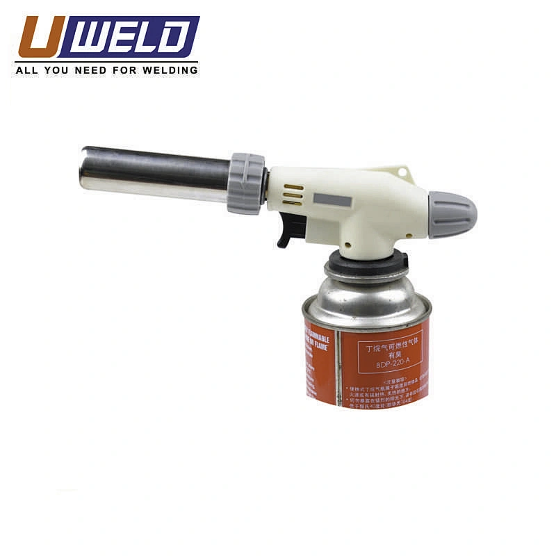 Manual lit bayonet type Portable picnic framing gardening micro welding blowlamp butane gas heating piezo torch
