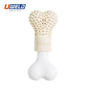 Uweld Rubber Bone - Shaped Pet Toy Can Be Filled With Toothpaste