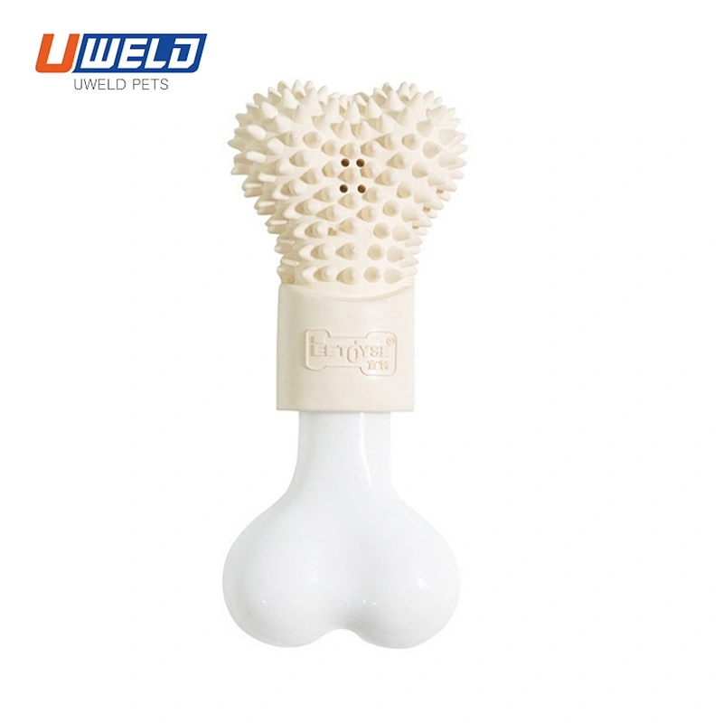 Uweld Rubber Bone - Shaped Pet Toy Can Be Filled With Toothpaste