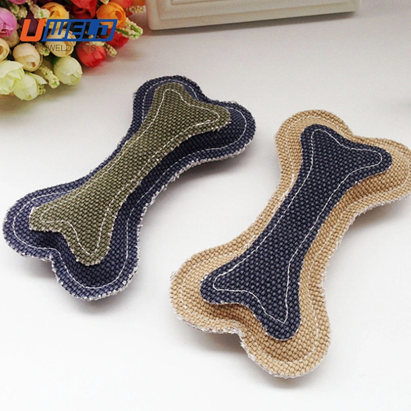 Uweld Hessian Bone-Shaped Pet Toy