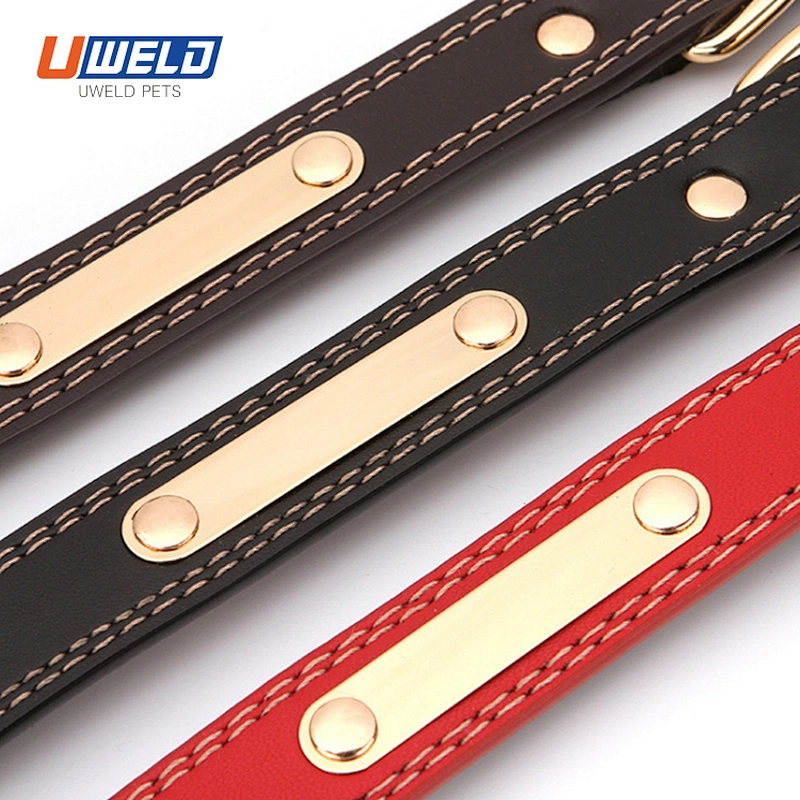Uweld PU Lettering With Dog Tag Pet Collar