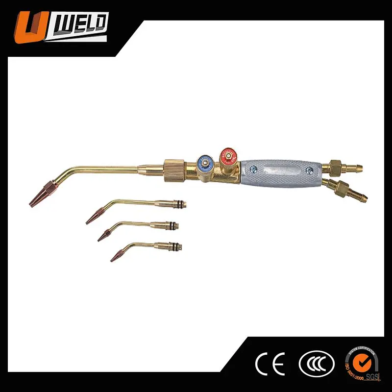 Welding Torch with 4 Nozzle Tips