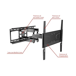 Full Motion Tv Wall Mount Bracket Applied In 32