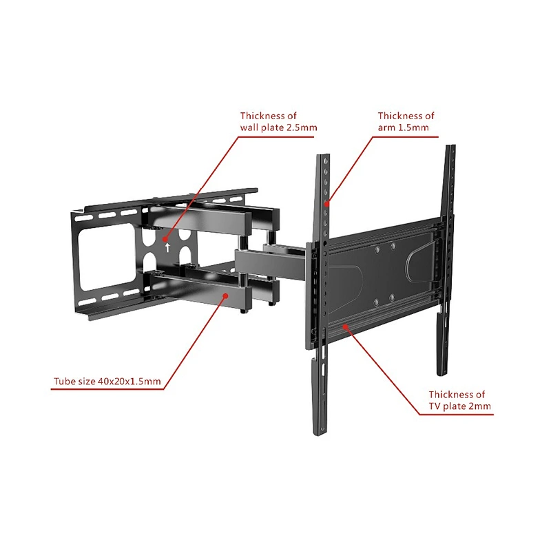 Full Motion Tv Wall Mount Bracket Applied In 32